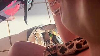 My best friend's girlfriend says, 'Take this throatpie while he's gone.'