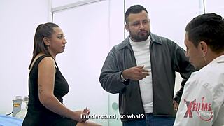 Venezuelan busty babe fucks doctor and cums inside?