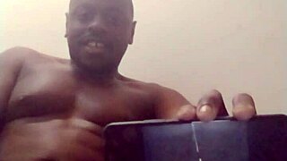 Orgasming to solo ebony videos while testing my new phone for functionality.