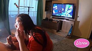 Intimate Moments While She Wins At Fortnite