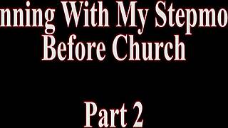 Sheena Ryder taquine pécheresse avant l'église super intense