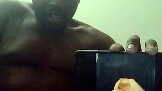 Orgasming to solo ebony videos while testing my new phone for functionality.