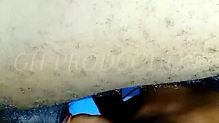 african teen gets tied up and performs oral on a big black cock in a submissive scene