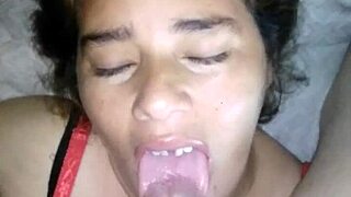 She sucks me then I fuck her missionary