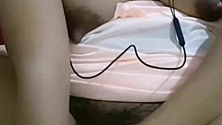 when husband works, housewife masturbates alone