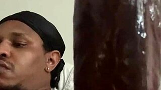 Bored Solo With Monster Cock Masturbation