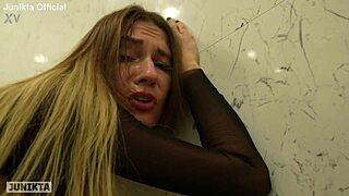 FUCKED a MILF girlfriend BEFORE she LEFT once AGAIN right in the BATHROOM!