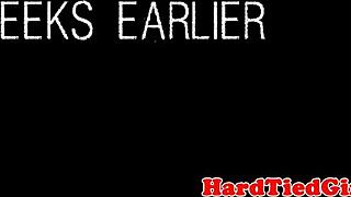 bdsm sub toyed by black maledom.