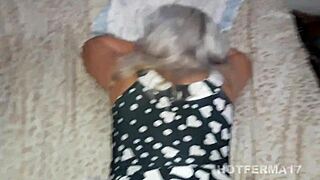 Can naughty neighbor handle bareback doggystyle?