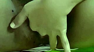 when husband works, housewife masturbates alone