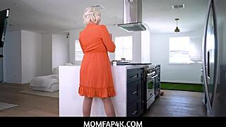 Momfap4k - Amazing Blonde Busty Stepmom MILF Charli Phoenix Squirting Orgasm From Fingering Her Pussy