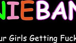 Tiny Sally Squirt fits perfectly on this massive cock for hardcore banging