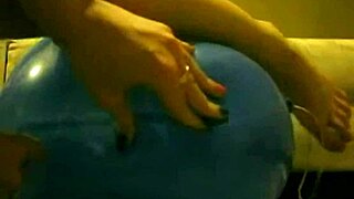 Sophie Masturbates with Balloons in Living Room and Bathroom