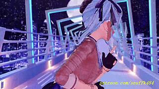 Watch Suisei Dance in 3D Hololive Hentai?