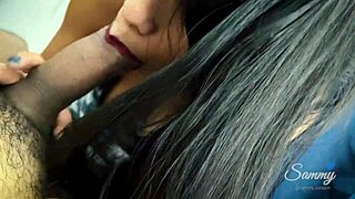 latina wife says, 'tasting cock from my ass to my mouth' in spanish