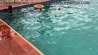 After having good time at pool i fucked fat bitch to cumshot