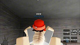roblox sex condo where characters engage in big ass blowjob and creampie doggystyle