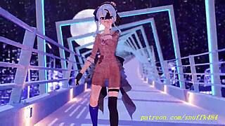 Watch Suisei Dance in 3D Hololive Hentai?