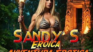 Sandys Erotic Adventure in MILF Cosplay Parody with Passionate Blowjob Scenes