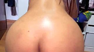 My big-ass stepsister arrives from her trip, and I welcome her by riding her hard, ending with cum in her mouth.