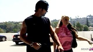 Curvy milf Rachel Solari talks casting pickup fuck