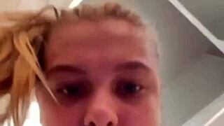 shaved pussy fingering in public big tits orgasm