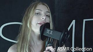 ear licking asmr with blue eyes and alternative fetish vibes