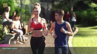 i saw a wife and stepmother jogging together