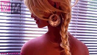 Wm dolls 150cm m-cup big tits doll showing