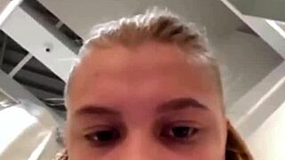 shaved pussy fingering in public big tits orgasm