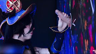 Astrologer Mona’s Glory Hole Fetish in 4K with Mollyredwolf!