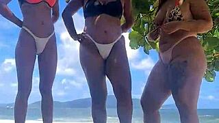 Hairy Lesbians Fuck On Beach Boldly