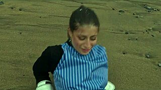 Beautiful Italian Babe Silvia Soprano Dominated Roughly On The Beach In Norway In A Cinematic Adventure With Hard Slapping Spitting And Kinky Play