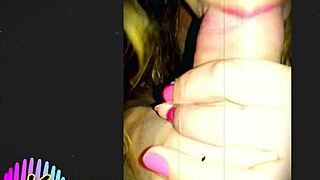 Karen sucks cock with tongue, amateur blowjob part two.