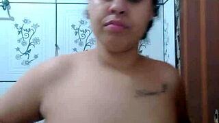 latina pornstar shows small tits and big ass in pov sensual video