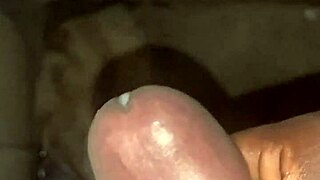 He strokes his big cock slowly, building up to climax