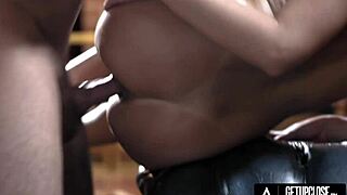 Petite Brunette Vanna Bardot Gets Rough Drilled By Hung Stud In Quickie With Blowjob And Handjob