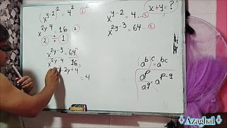 Asian Nerd With Brown Eyes Engages In Erotic Mathematical Fantasies In Bedroom With Amateur Partners