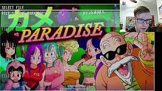 goku's delivery girl service ep 2 with milf blowjob and handjob in kame paradise 😏