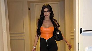 Latina Babe Takes Back Shots In Hotel