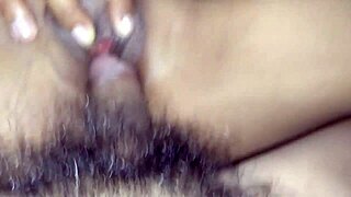 Tight pussy gets creampied hard