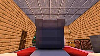 Sweet Christmas evening with ex in Minecraft animation! 🎅