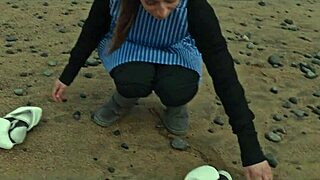 Beautiful Italian Babe Silvia Soprano Dominated Roughly On The Beach In Norway In A Cinematic Adventure With Hard Slapping Spitting And Kinky Play