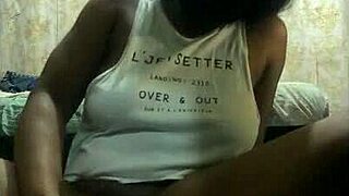 Black Wife Masturbates Tight Wet Pussy To First Squirting Orgasm