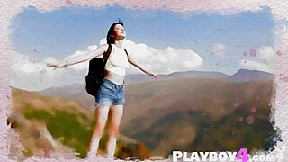 Cute Small 18+ Tits Babe Sophia Posing Outdoor Showing Her Tight Pussy!