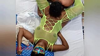 Is this puta cumming hard from oral pleasure?