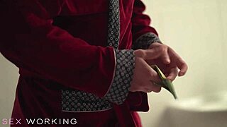 Beautiful latvian redhead mina k rides passionately in cowgirl and doggystyle orgasm.