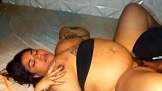 Ebony Prostitute Spreading Huge Ass for Anal