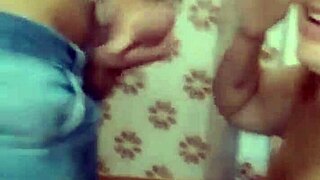 The guy fixed the shower and got a blowjob, I got a cum bath