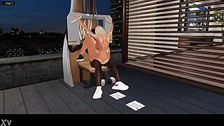 Posing in the gym with a riding demonstration on the equipment